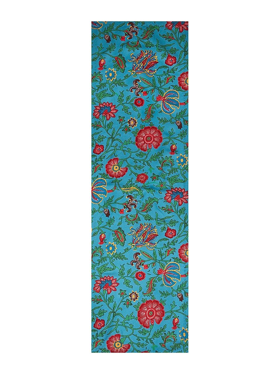 Table Runner (19.6'' x 63'') - Dragon Flower Turquoise