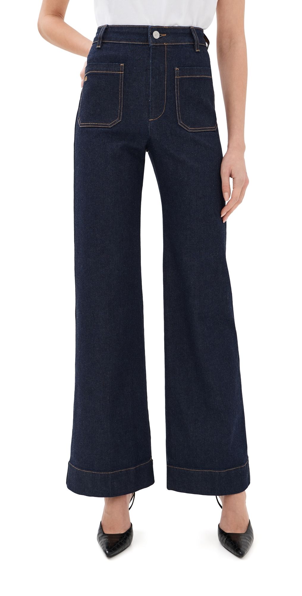 Victoria Beckham Alina Stretch Jeans Indigo Rinse 25
