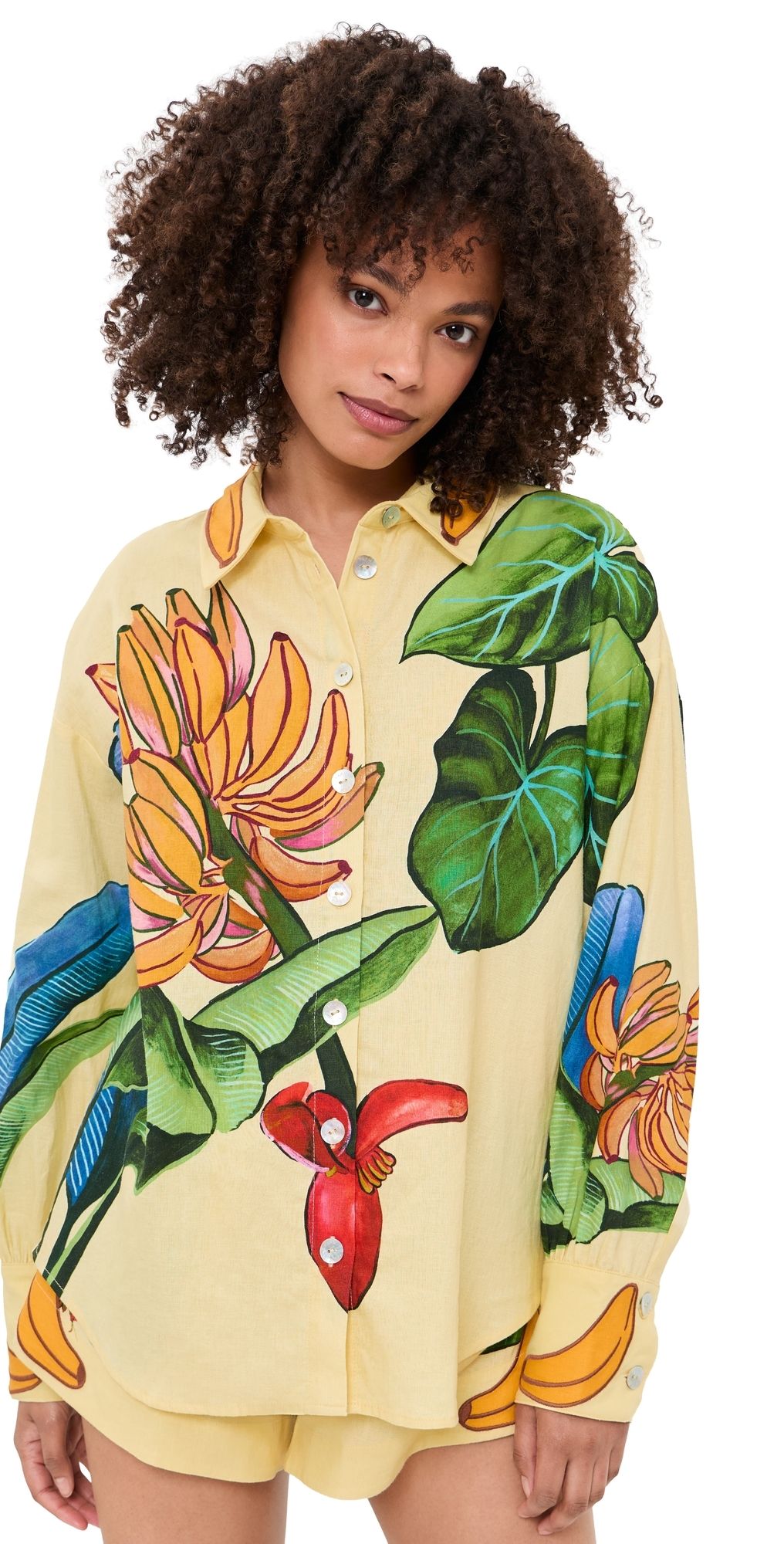 FARM Rio Banana Grapes Shirt Banana Grapes Yellow XS