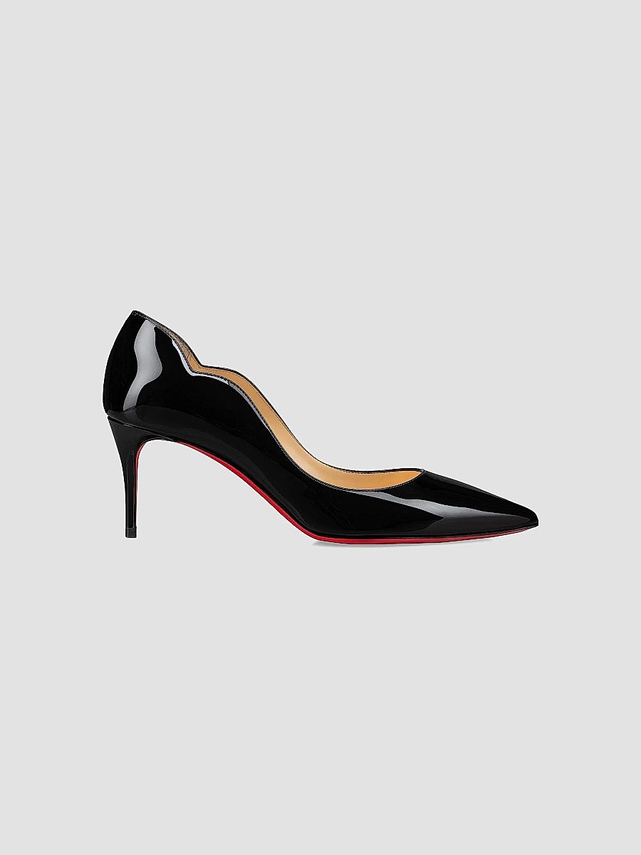 Christian Louboutin Women's Hot Chick 70MM Leather Pumps - Black - Size 6