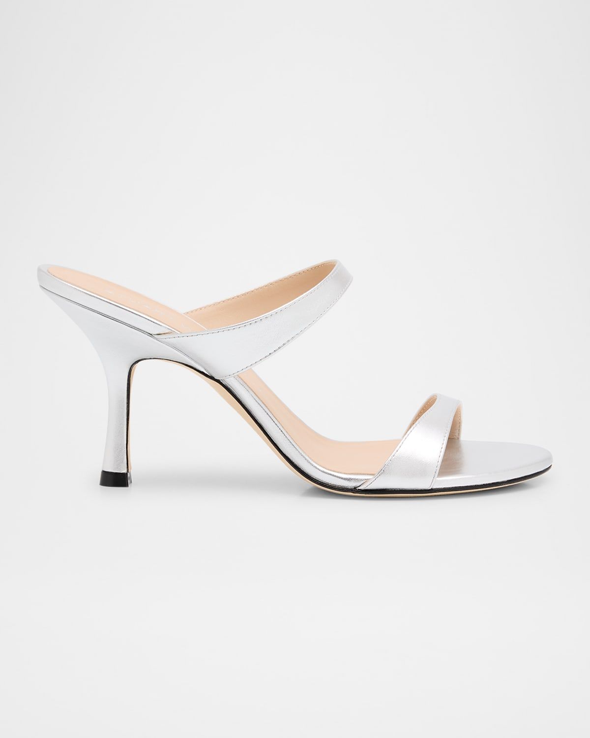 Nudist Metallic Dual-Band Slide Sandals