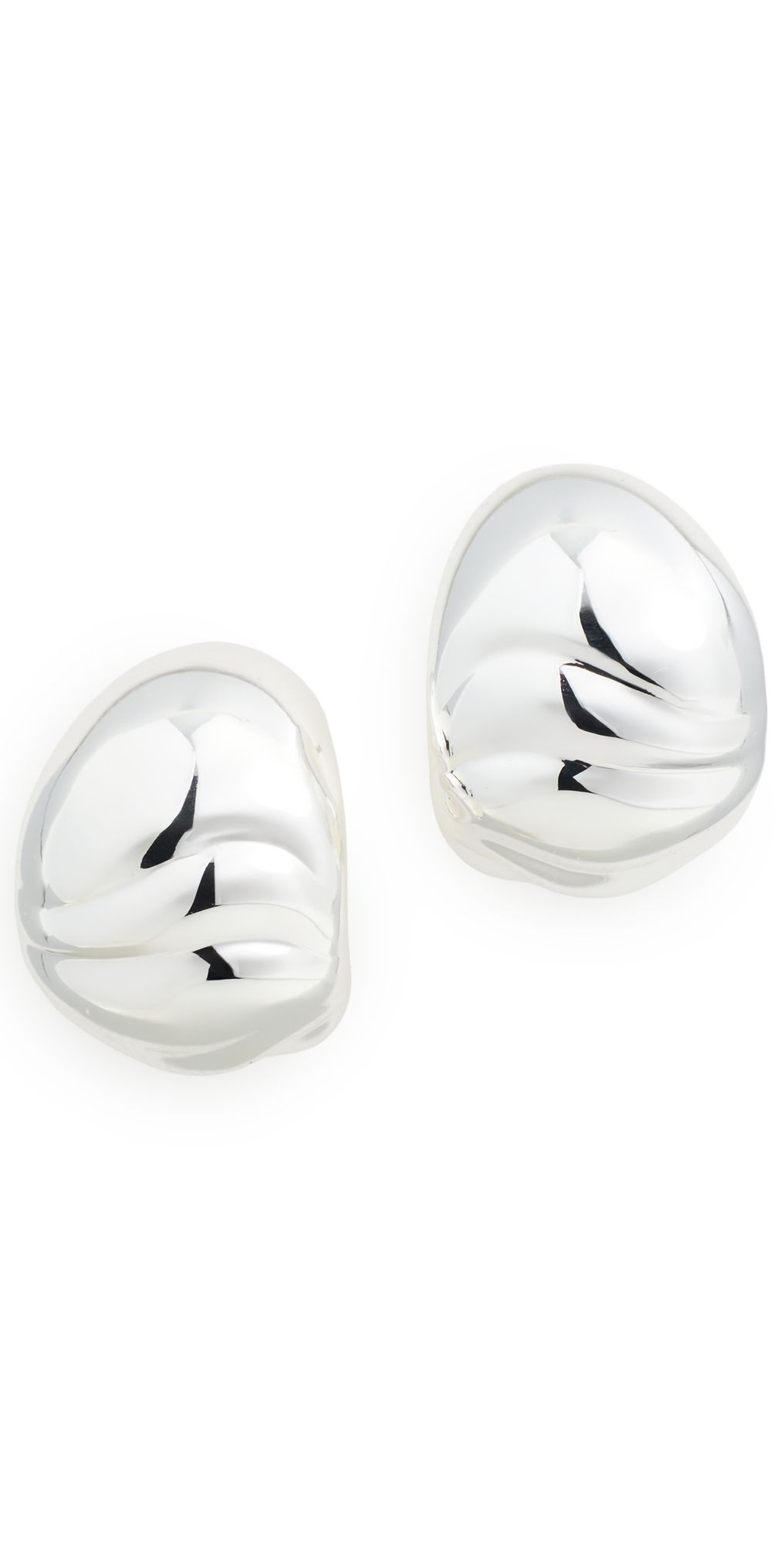 JENNY BIRD Nelle Hoops High Polish Silver One Size