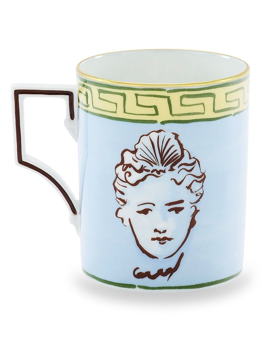 Il Viaggio Di Nettuno Luna Mug - Celeste Giallo