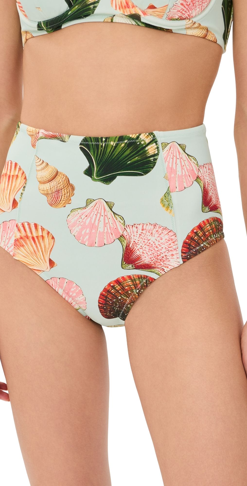 Hunter Bell Bermuda Bikini Bottoms Somers Shell Mint XL