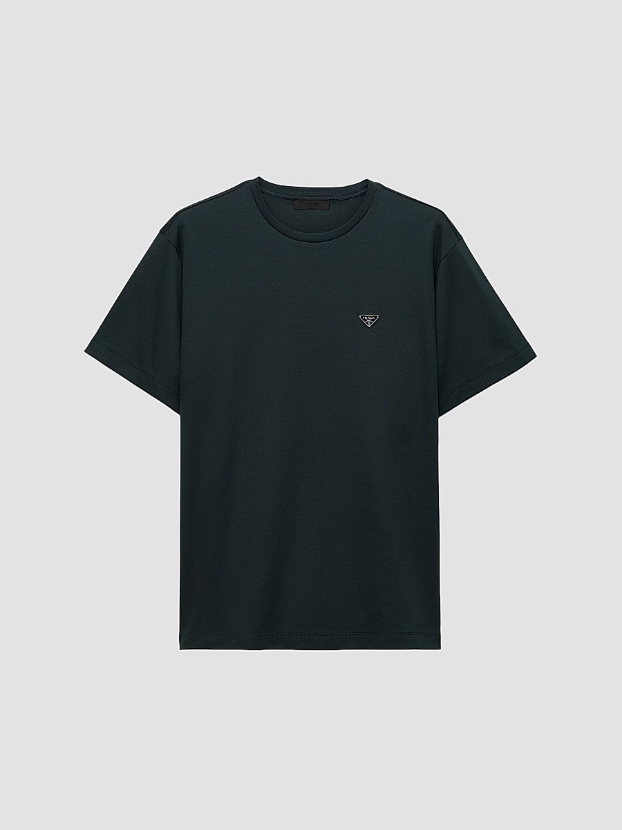 Prada Men's Cotton T-Shirt - Green - Size XS