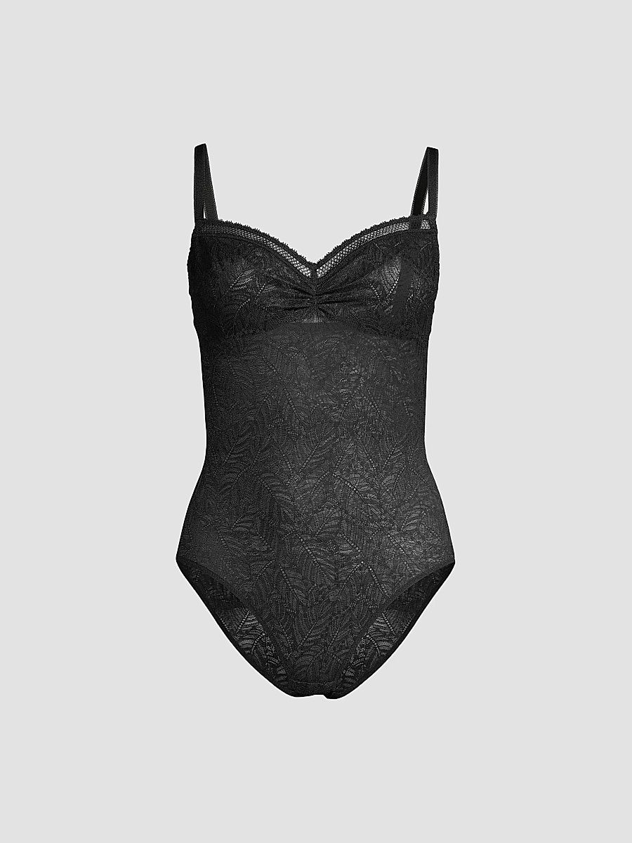 Women's Comete Mesh Bodysuit - Black - Size XS