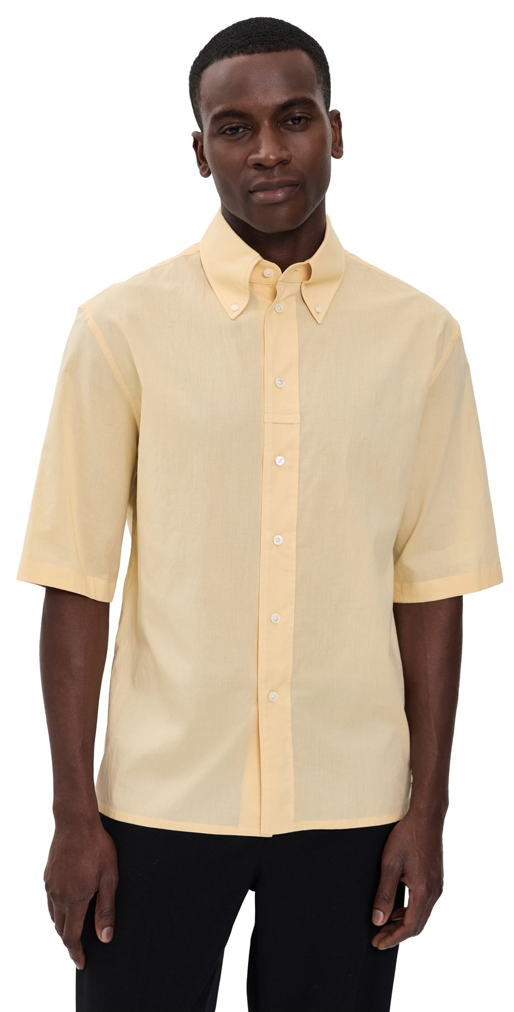 Lemaire Short Sleeve Shirt Ice Apricot 48
