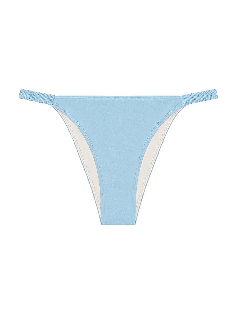 Women's Holiday Bikini Bottom - Dusty Blue - Size Medium
