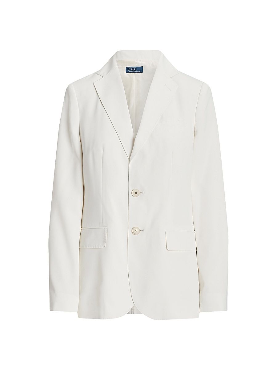 Women's Tailored Satin Blazer - Clubhouse Cream - Size 6