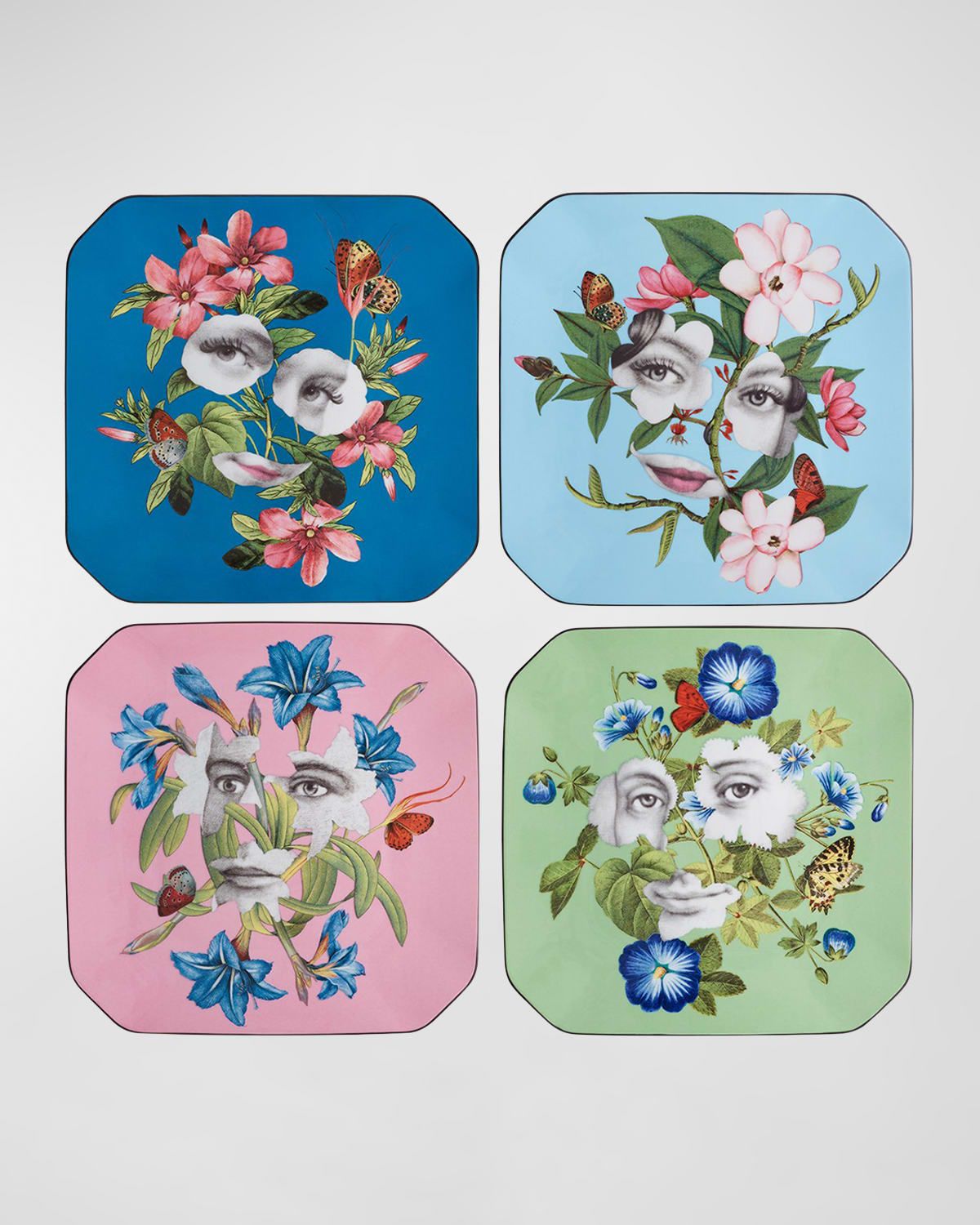 Fete Vos Jeux Dessert Plates, Set of 4