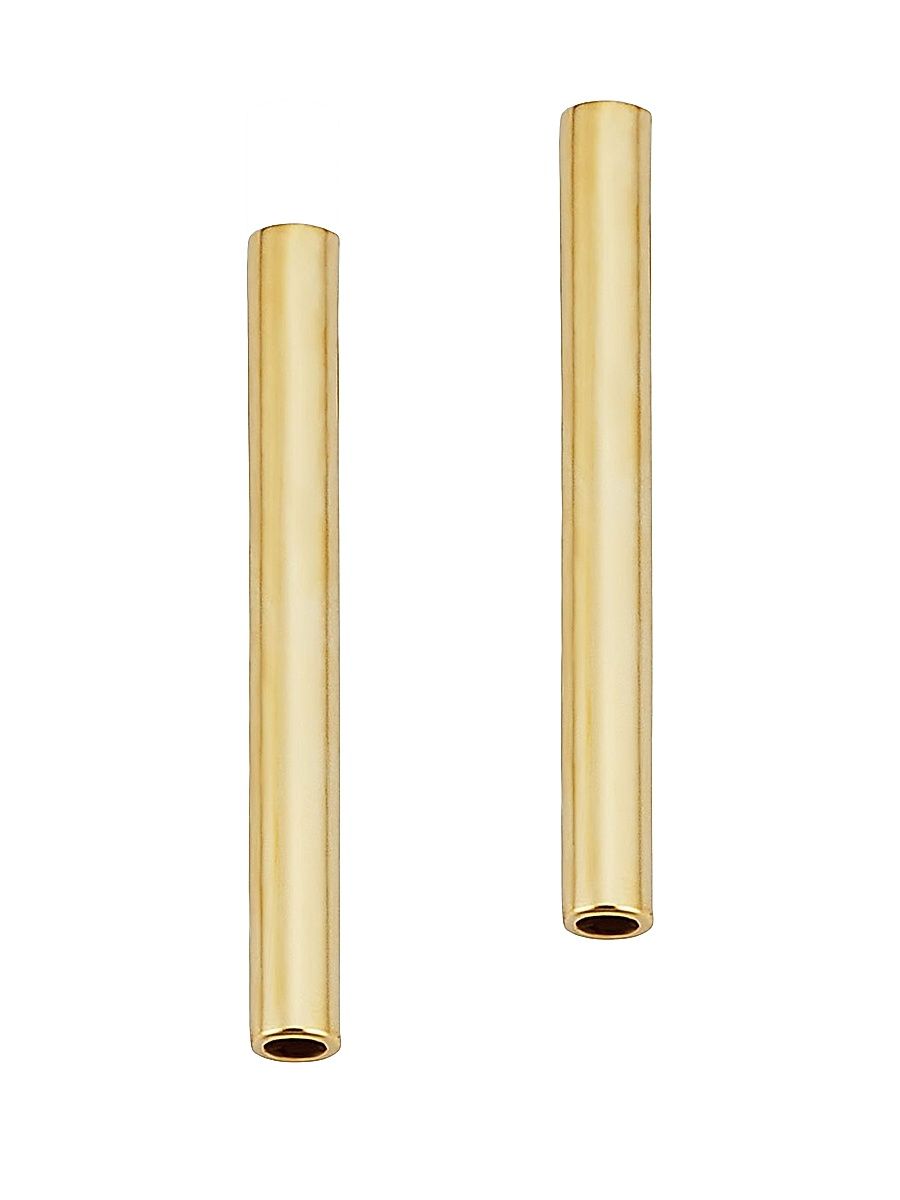 Women's 14K Yellow Solid Gold Arezzo Studs - Yellow Gold