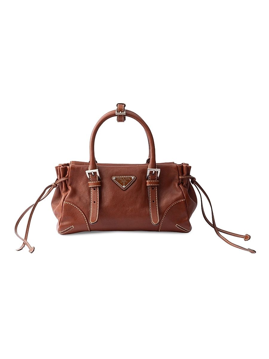 Women's Bonnie Small Leather Top Handle Bag - Brown