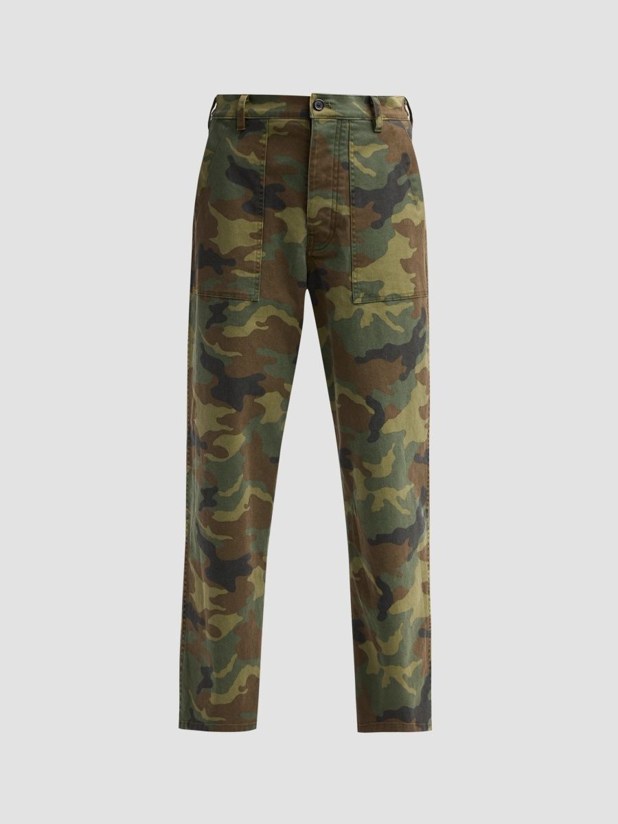 Nili Lotan Women's Earl Camouflage Cotton-Blend Cargo Pants - Camouflage - Size 10