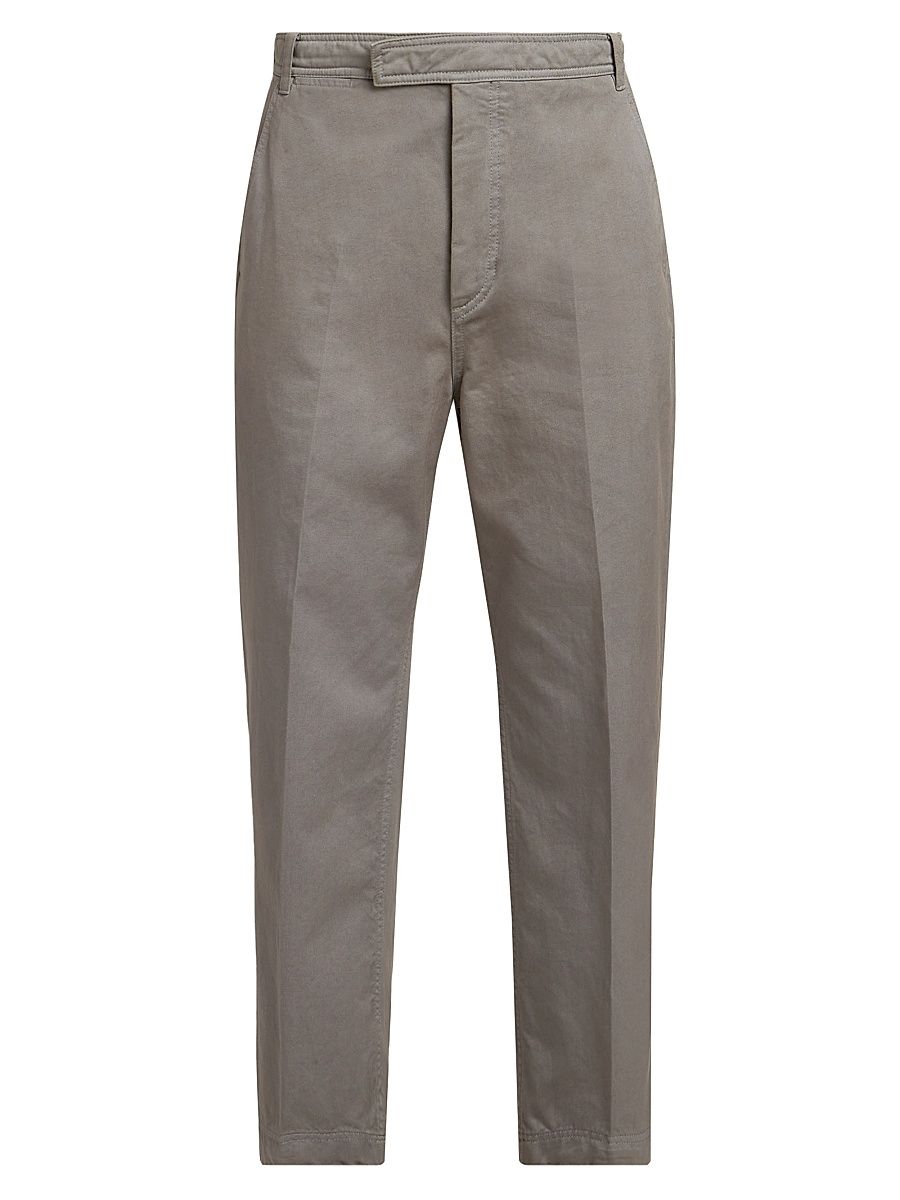 Men's Utility Twill Chino Trousers - Medium Grey - Size XXL