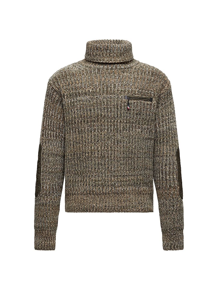 Men's Sweater in Wool - Sage Green - Size XL