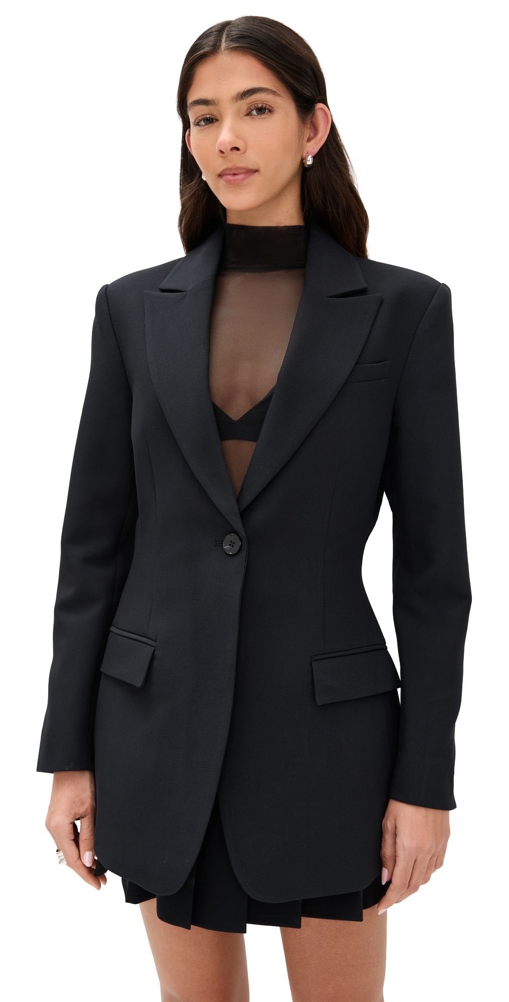 LE BOP Quinn Hourglass Blazer Black 2
