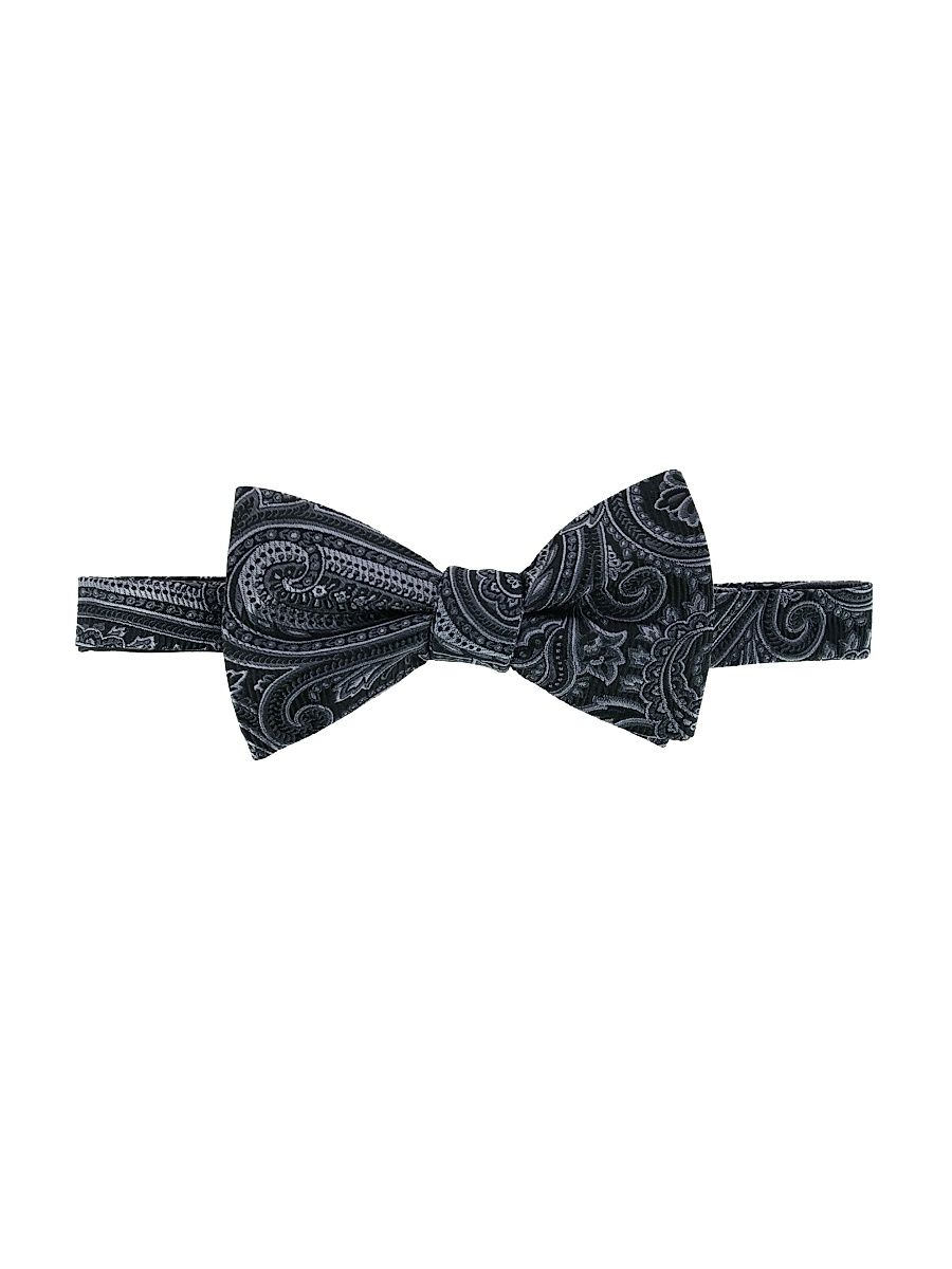Men's Sobee Collection Paisley Bow Tie - Black
