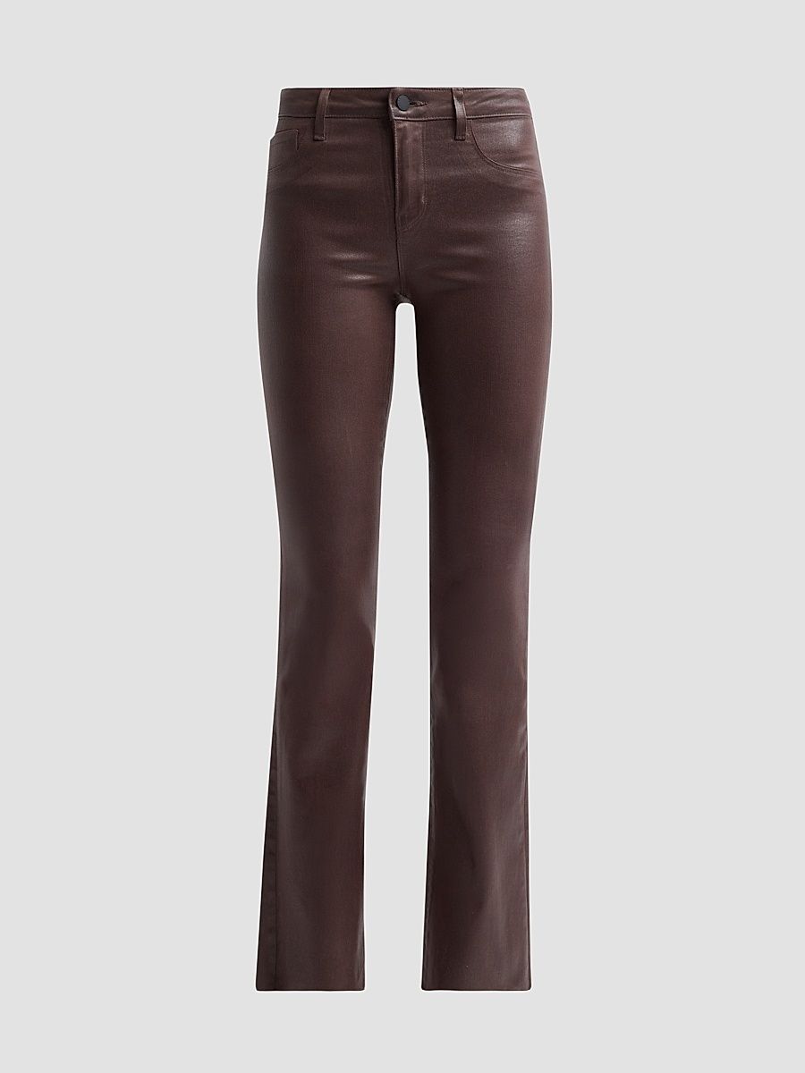 Women's Ruth High-Rise Straight-Leg Coated Jeans - Dark Java Coated - Size 32