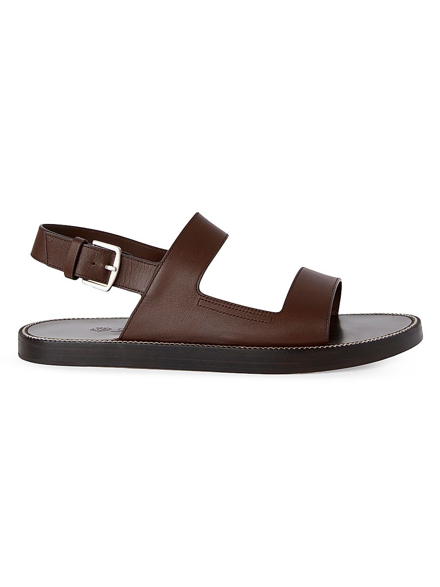 Men's Nama Walk Silky Leather Sandals - Testa Di Moro - Size 10