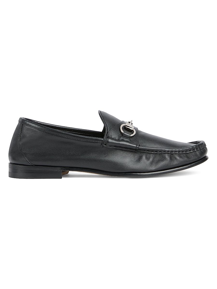 Men's Bella Velvet Superlux Horsebit Leather Loafers - Black - Size 7
