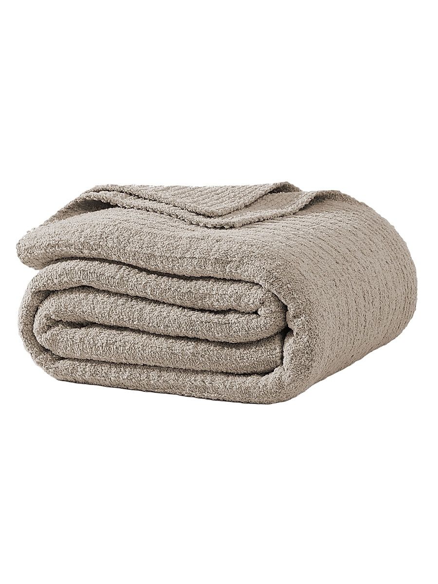 Snug Ribbed Bed Blanket - Taupe - Size King