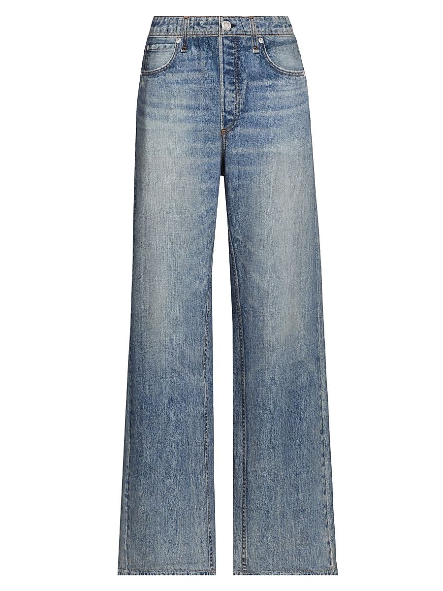 Women's Miramar Terry Relaxed Wide-Leg Pants - Scarlet - Size XL