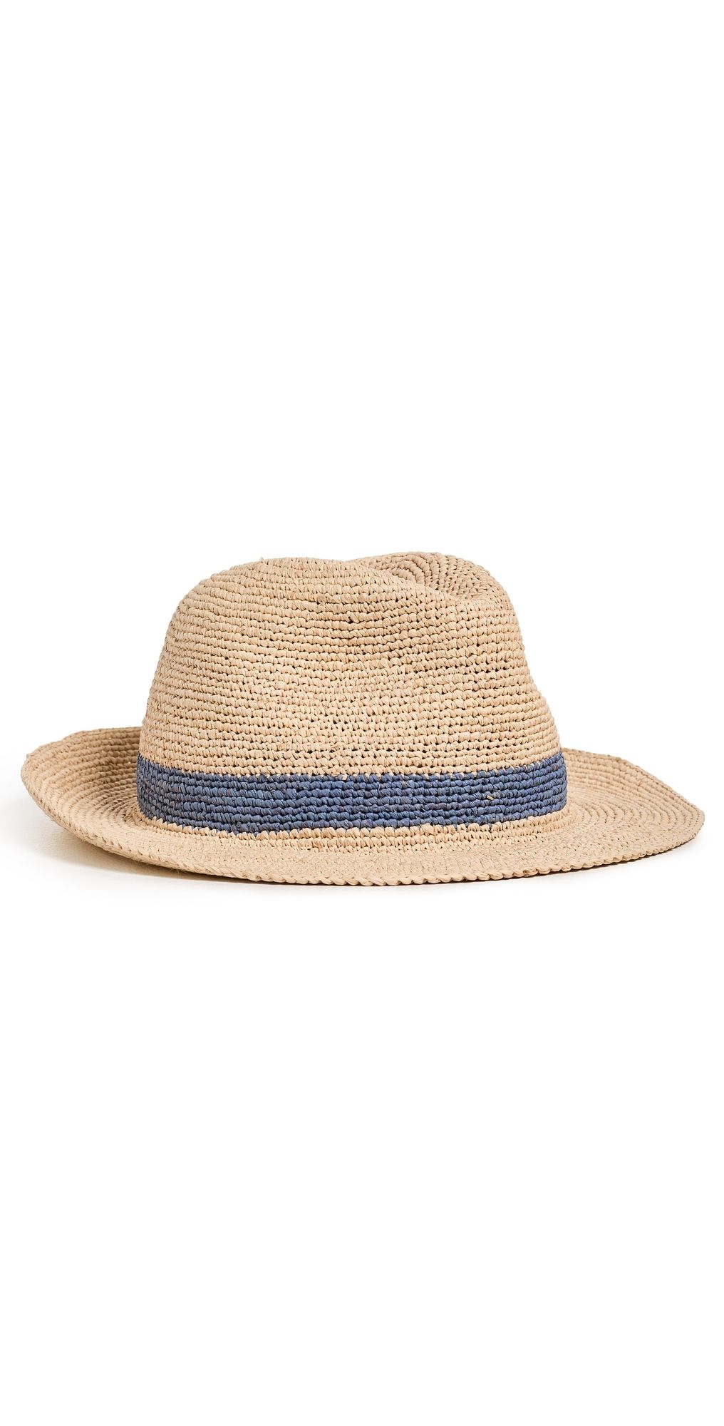 Hat Attack Frankie Fedora Hat Natural/Denim One Size