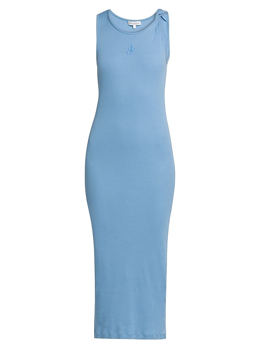 Women's Anchor Twisted-Strap Midi Dress - Sky Blue - Size Large