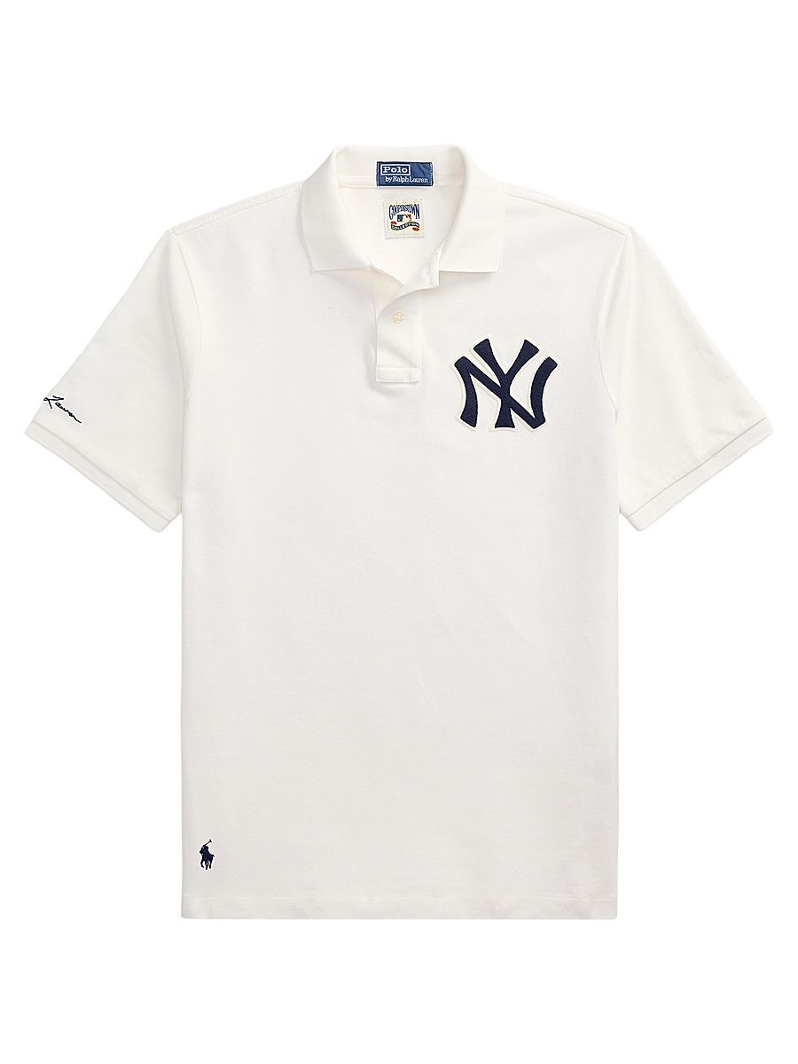 Men's Yankees Polo Shirt - Deckwash White - Size XXL