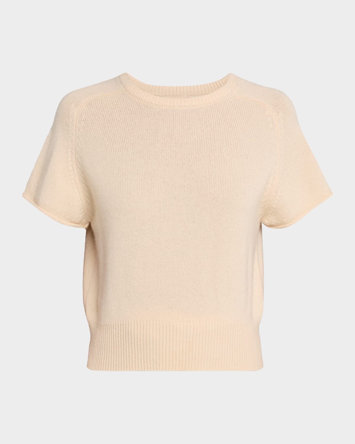 Cashmere Short-Sleeve Sweater