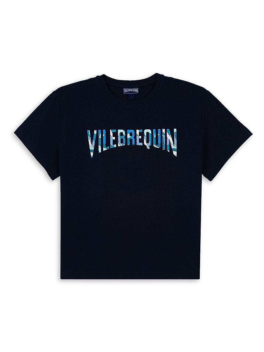 Little Boy's & Boy's Shark Logo T-Shirt - Bleu Marine - Size 12