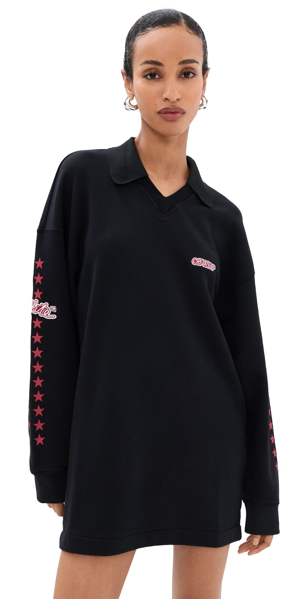 Off-White Off White Star Polo Sweatdress Black High Risk Red M
