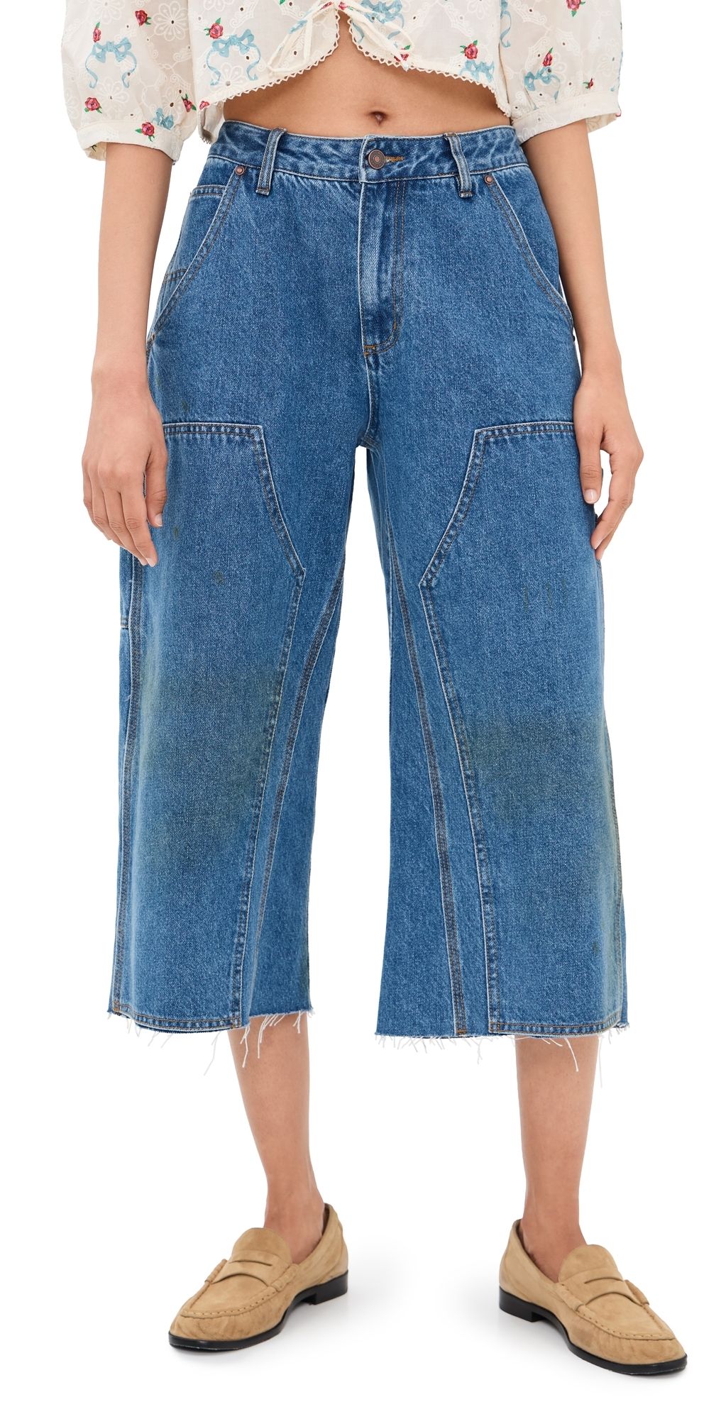 Sea Milene Denim Carpenter Culottes Blue 6