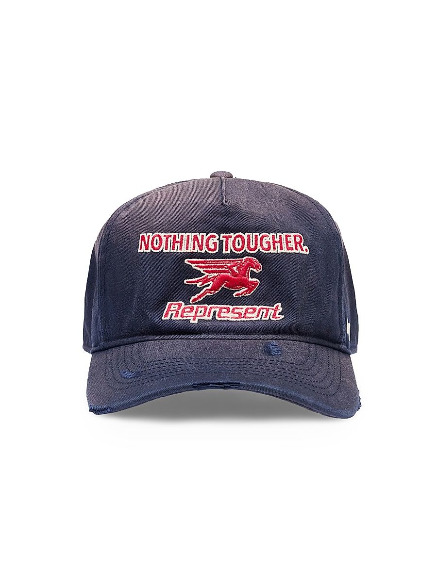 Men's Nothing Tougher Embroidered Cotton Baseball Cap - Navy