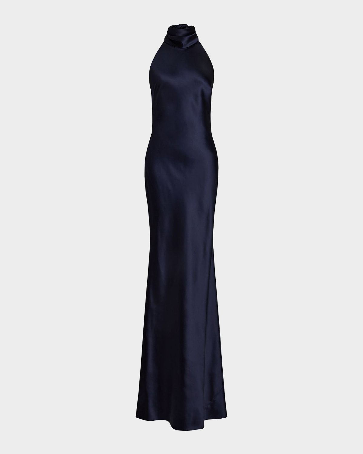 Chilton Stretch Satin Evening Dress