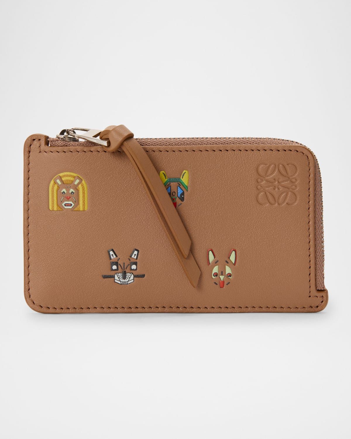 x Louis Wain Zip-Top Wallet in Leather
