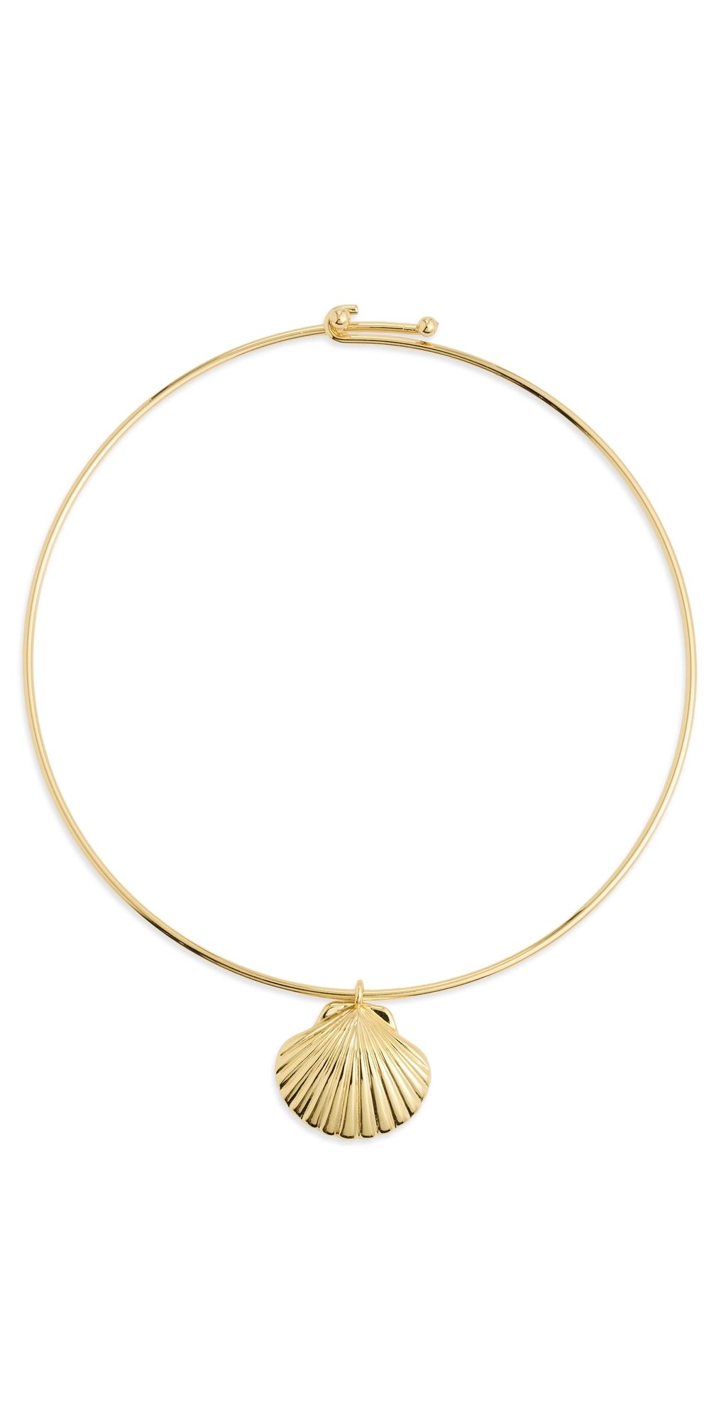 Madewell Shell Wire Collar Necklace Antique Gold One Size
