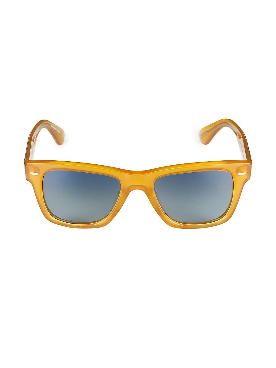Women's Oliver Sun 51MM Square Sunglasses - Amber