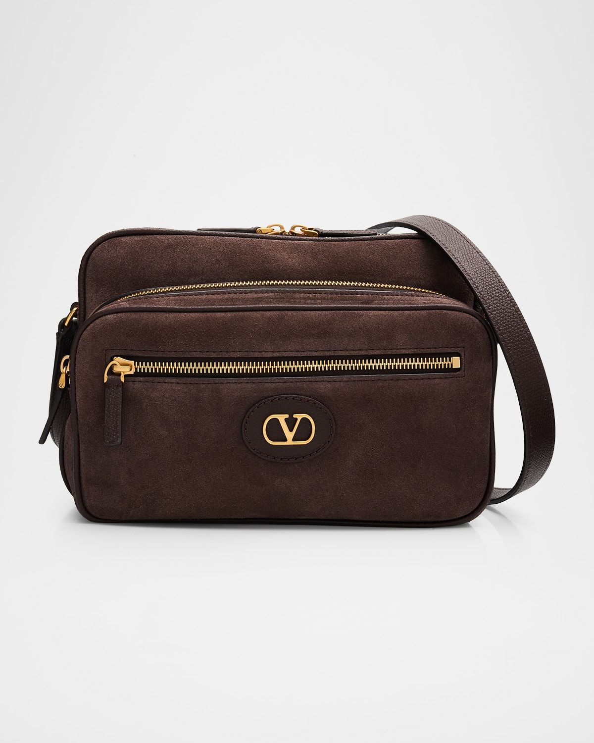 Men & apos;s Antibes Suede and Leather-Trim Shoulder Bag