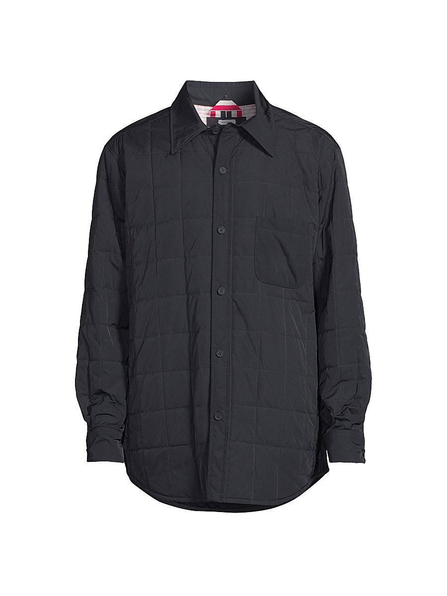 Men's O Down-Filled Shirt Jacket - Navy - Size Large