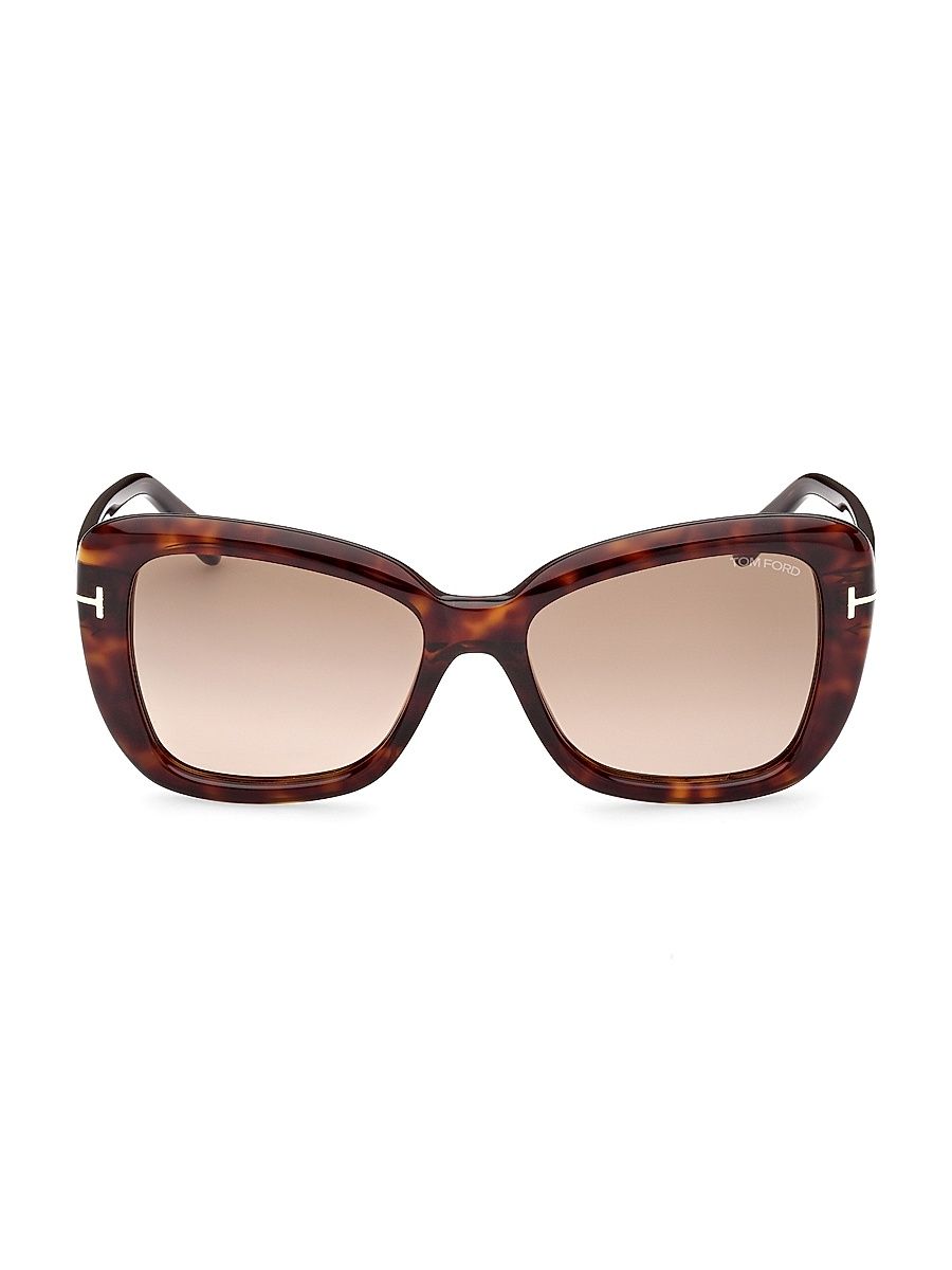 Women's Maeve 55MM Butterfly Sunglasses - Brown