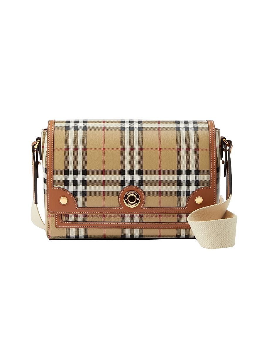 Women's Note Signature Check Crossbody Bag - Briar Brown