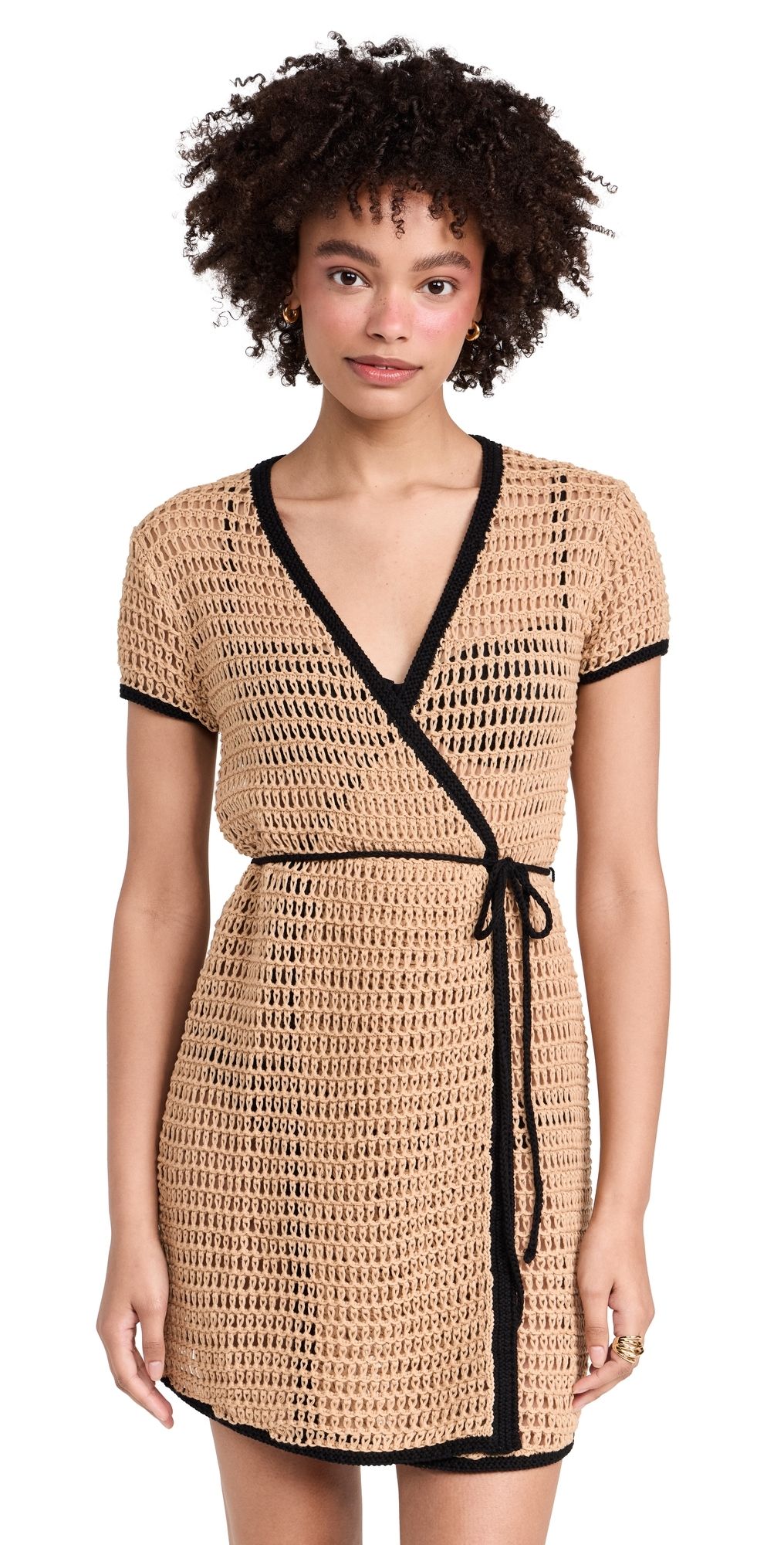 STAUD Spritz Dress Natural L