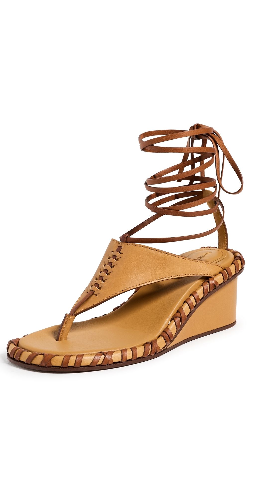 Zimmermann Alchemy Wedge Sandals Ochre 37