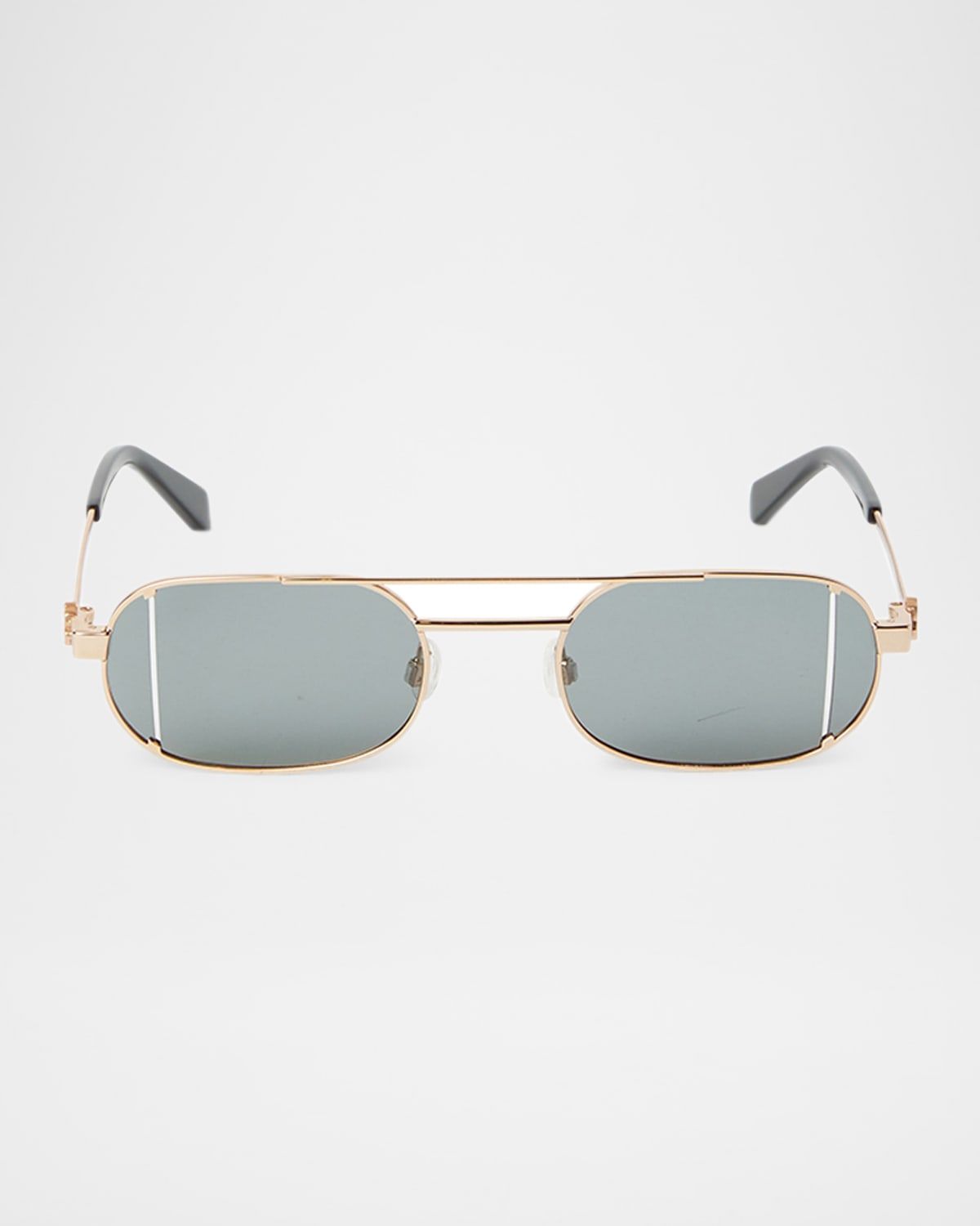 Lynn Oval Metal Sunglasses