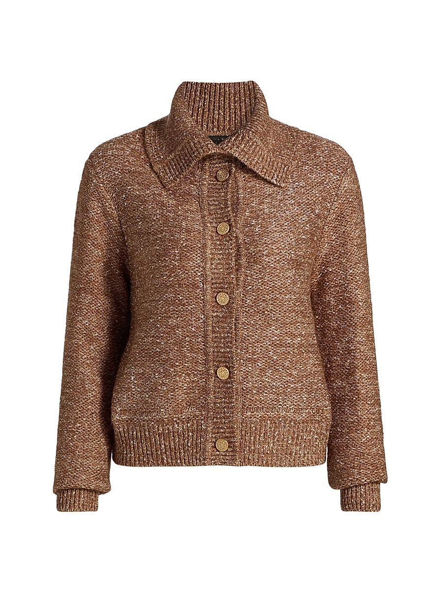 Women's Armand Speckled Cardigan - Oat - Size XXL