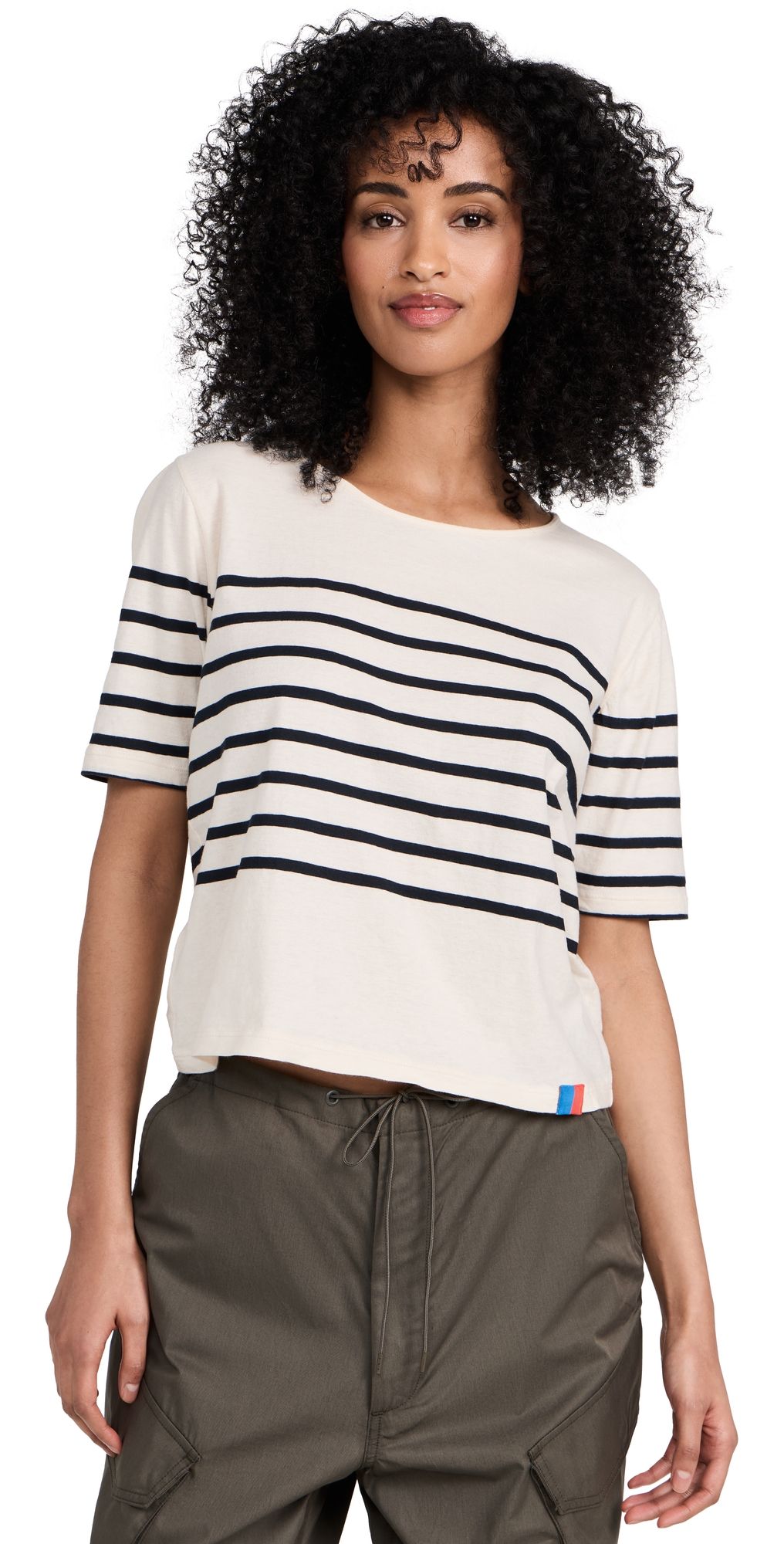 KULE Baja Tee Cream/Navy M