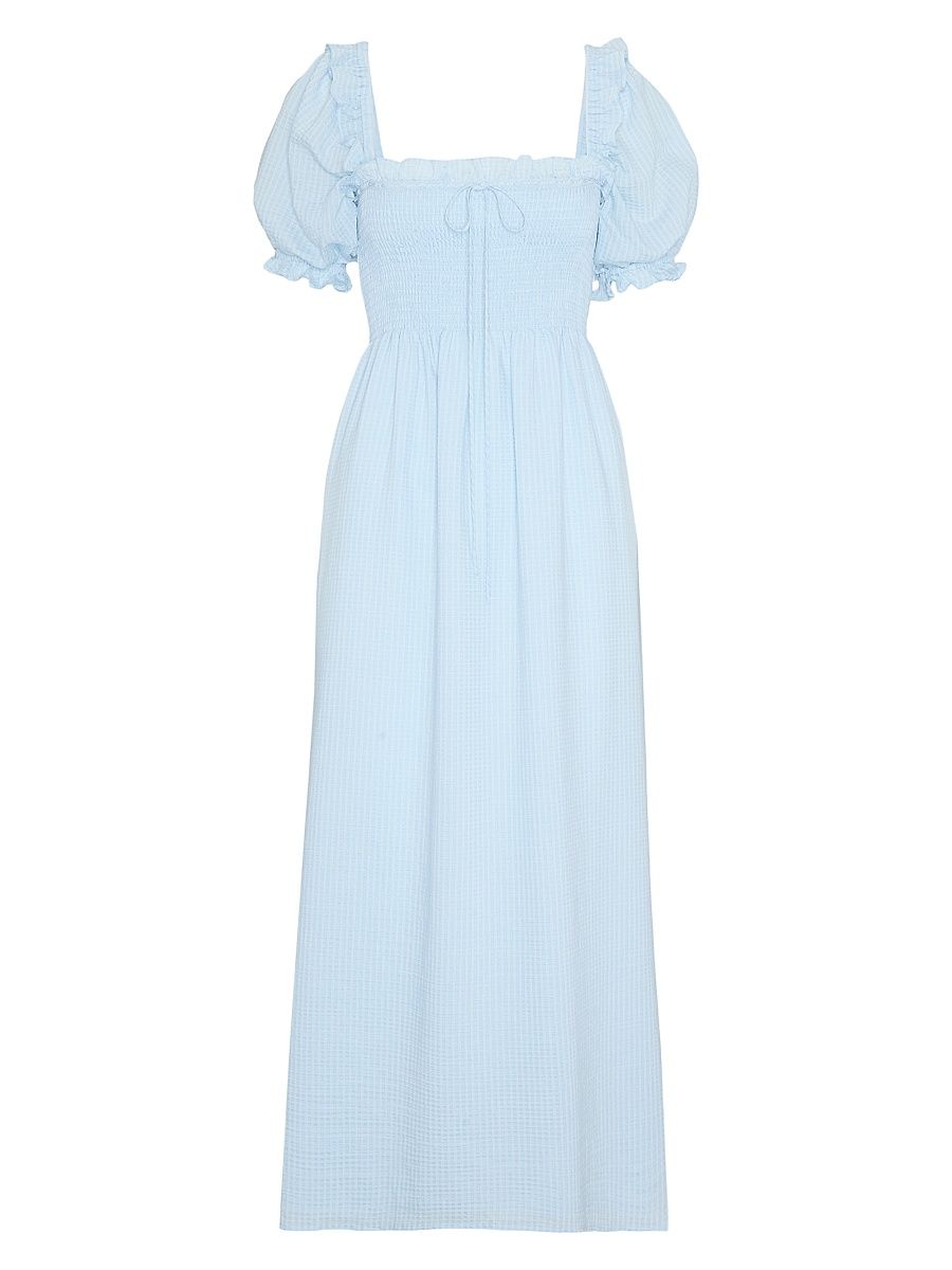 Women's The Scarlett Midi Nap Dress - Pale Blue - Size XXL