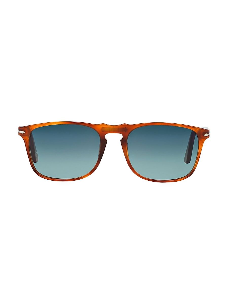Men's 55MM Round Sunglasses - Brown