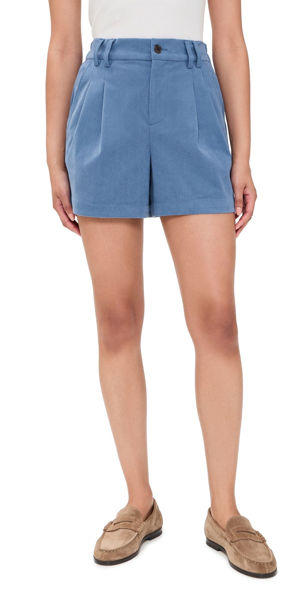 Varley Jorden Pleat Shorts Bijou Blue XL